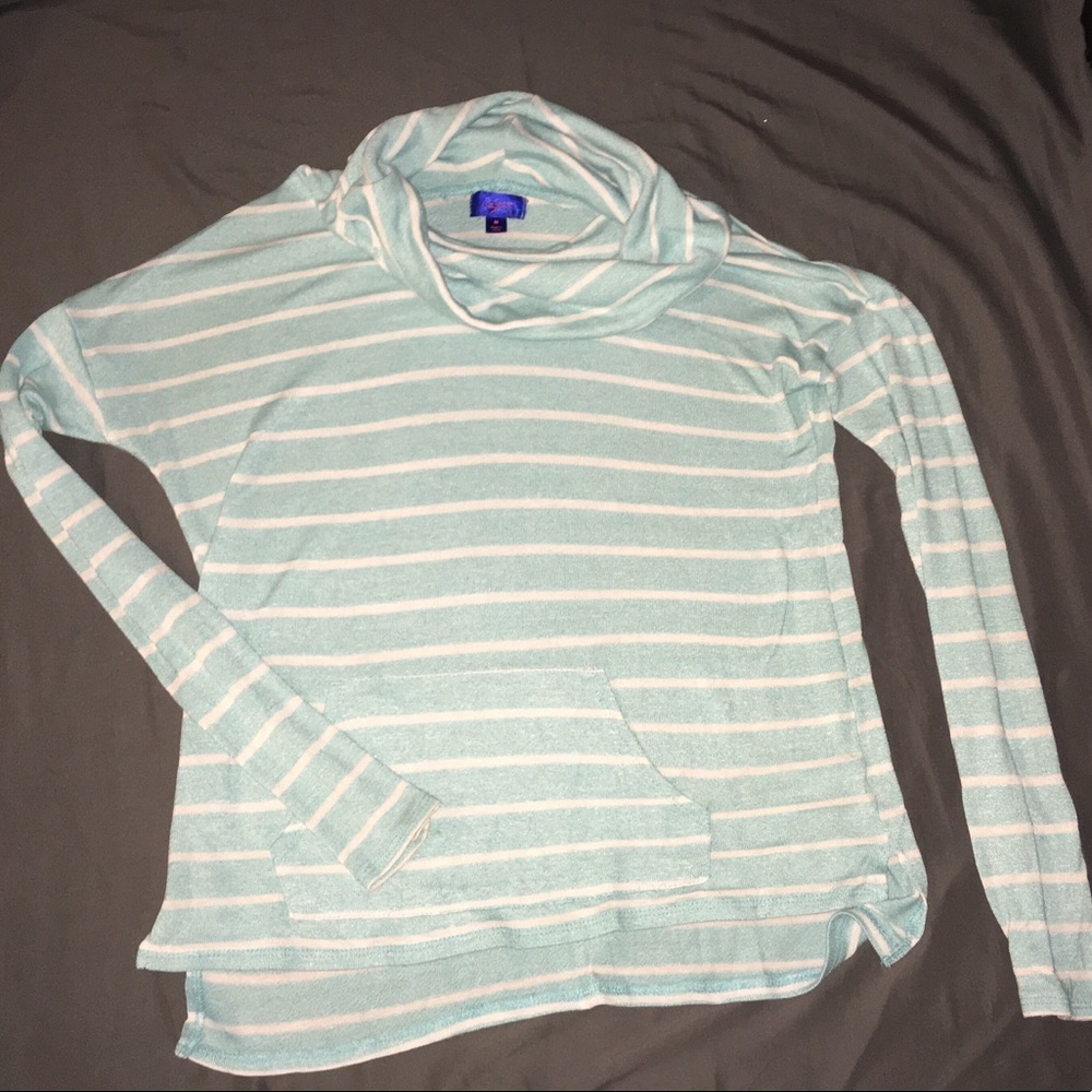 Loose Turquoise TurtleNeck Sweater